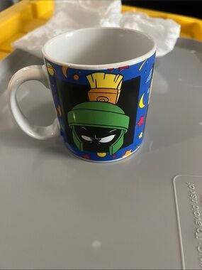VNT Sakura Blue Marvin the Martian Ceramic Coffee Mug with Green Helmet